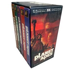 Planet Of The Apes Legacy Box Set VHS 5 Piece 90s Special Collectors 30TH
